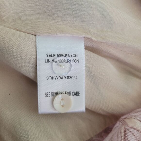 Lost + Wander s/s lilac/green floral faux-wrap dress size S - Picture 9 of 11